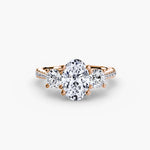 Three-Stone with Pavé Band-setting-The Diamond Setter