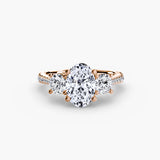 Three-Stone with Pavé Band-setting-The Diamond Setter