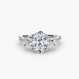 Three-Stone with Pavé Band-setting-The Diamond Setter