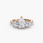 Three-Stone with Pavé Band-setting-The Diamond Setter