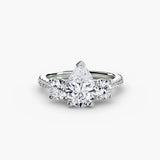 Three-Stone with Pavé Band-setting-The Diamond Setter