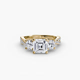 Three-Stone with Pavé Band 2-setting-The Diamond Setter