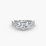 Three-Stone with Pavé Band 2-setting-The Diamond Setter