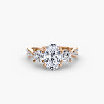 Three-Stone with Pavé Band 2-setting-The Diamond Setter