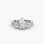 Three-Stone with Pavé Band 2-setting-The Diamond Setter
