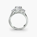 Three-Stone with Pavé Band 2-setting-The Diamond Setter