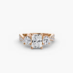 Three-Stone with Pavé Band 2-setting-The Diamond Setter