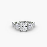 Three-Stone with Pavé Band 2-setting-The Diamond Setter