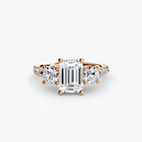Three-Stone with Pavé Band 3-setting-The Diamond Setter