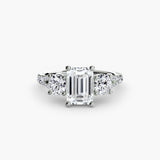 Three-Stone with Pavé Band 3-setting-The Diamond Setter
