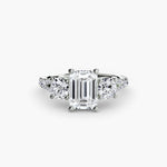 Three-Stone with Pavé Band 3-setting-The Diamond Setter