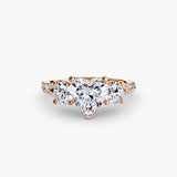 Three-Stone with Pavé Band 3-setting-The Diamond Setter