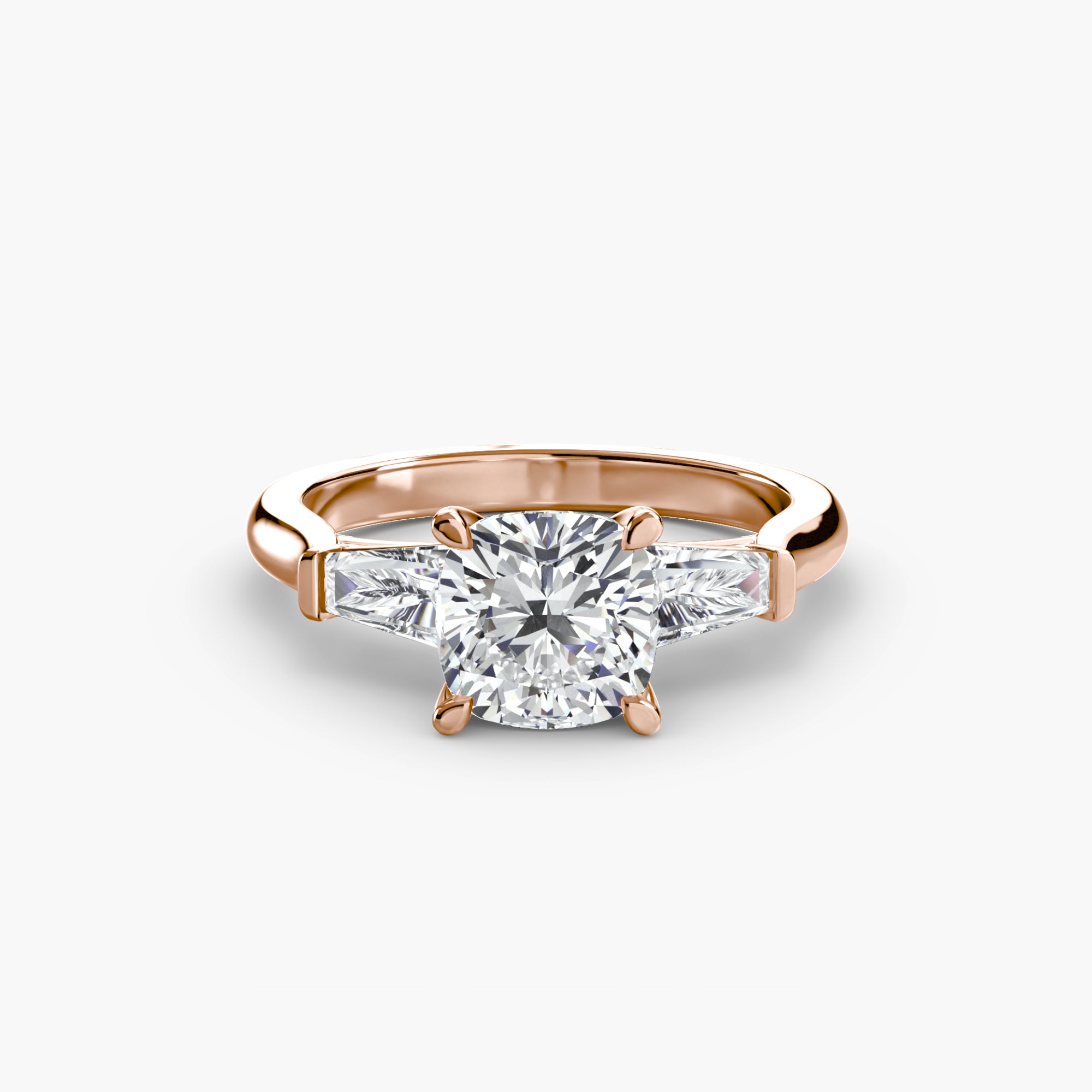 Three-Stone Ring (Baguette Side Stones)-setting-The Diamond Setter