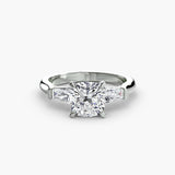 Three-Stone Ring (Baguette Side Stones)-setting-The Diamond Setter