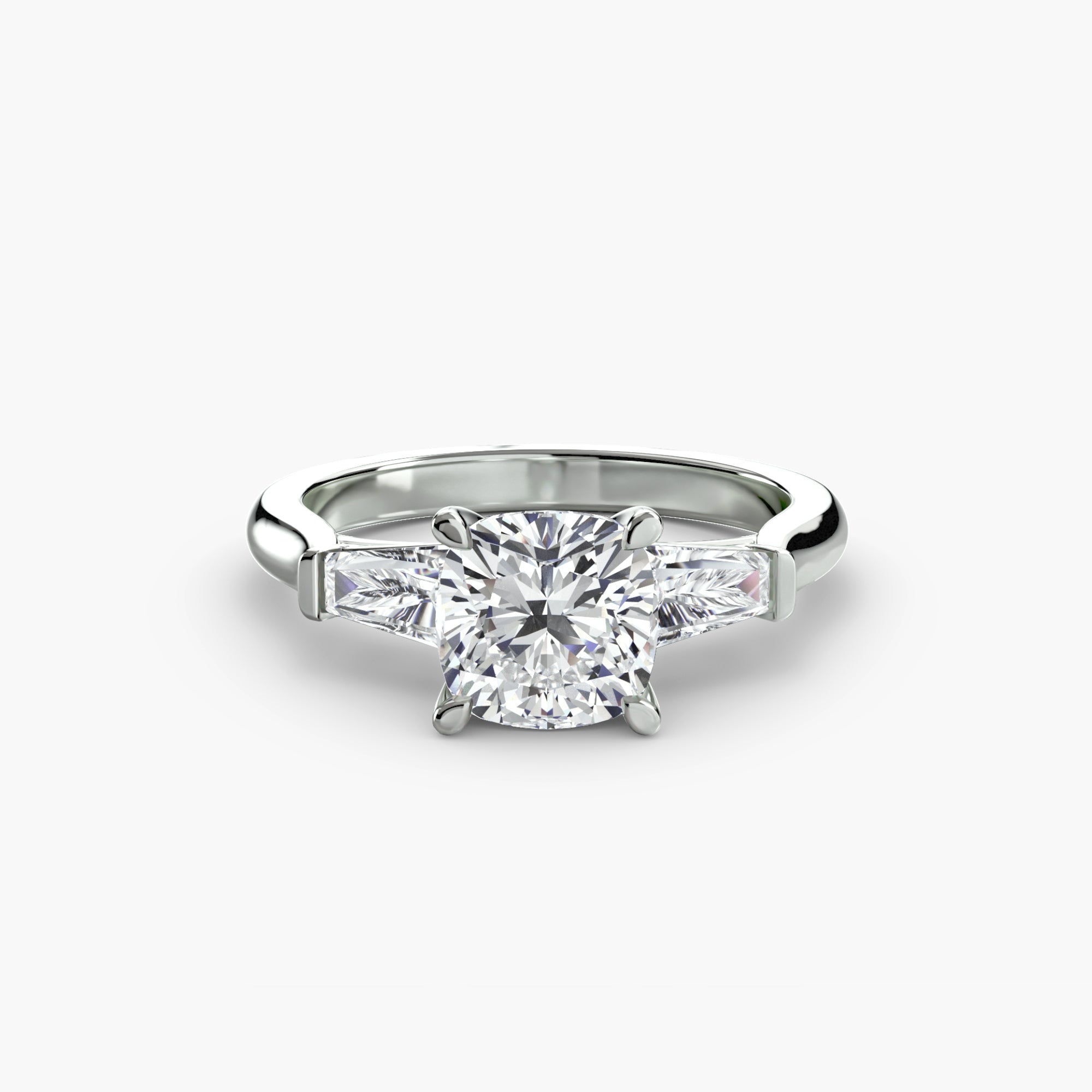 Three-Stone Ring (Baguette Side Stones)-setting-The Diamond Setter