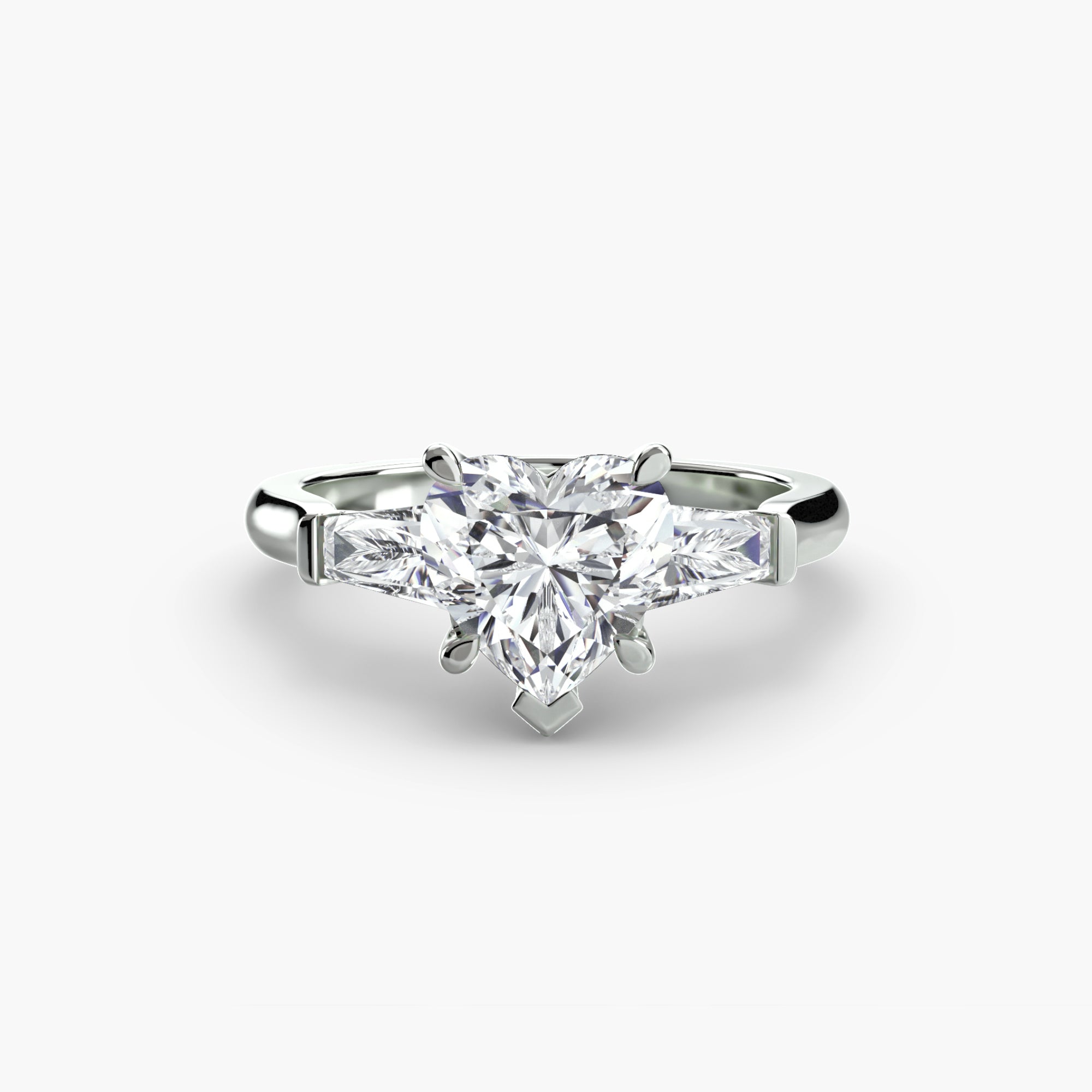 Three-Stone Ring (Baguette Side Stones)-setting-The Diamond Setter