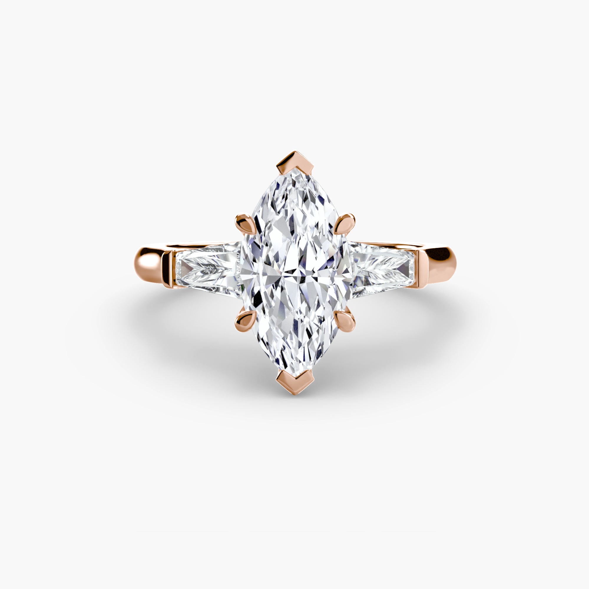 Three-Stone Ring (Baguette Side Stones)-setting-The Diamond Setter