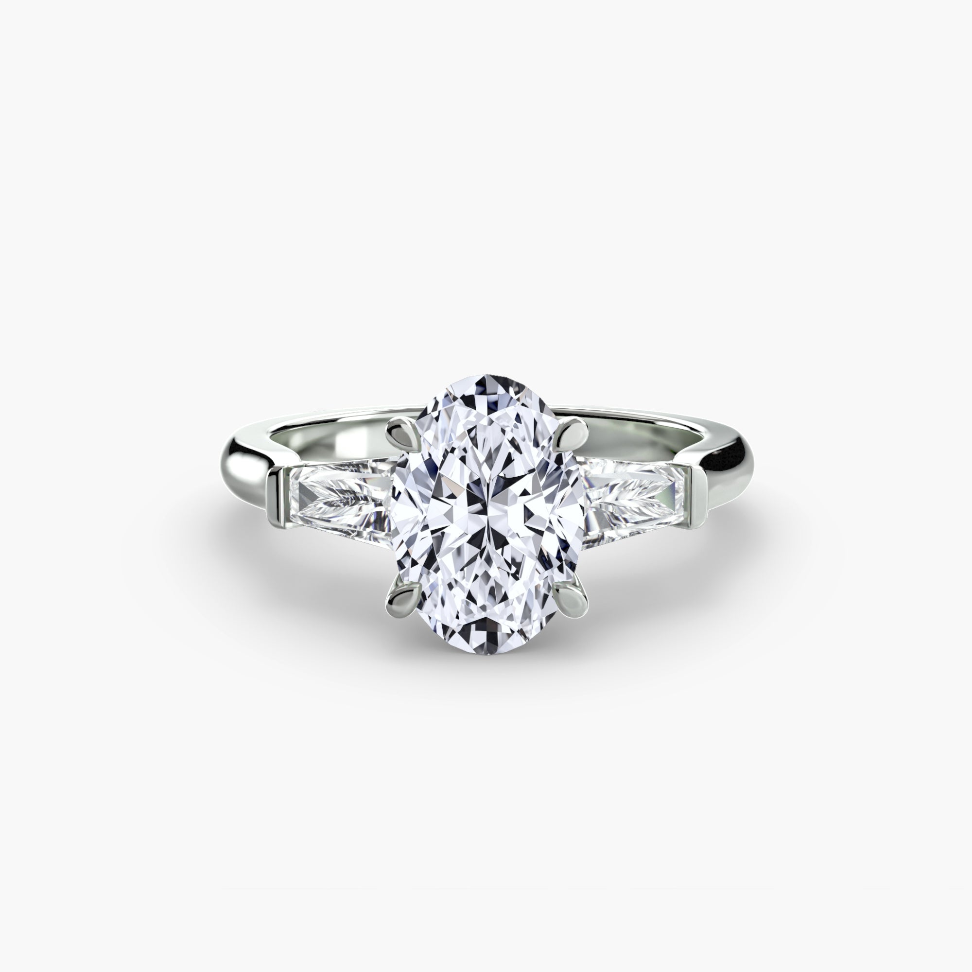 Three-Stone Ring (Baguette Side Stones)-setting-The Diamond Setter