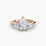 Three-Stone Ring (Baguette Side Stones)-setting-The Diamond Setter