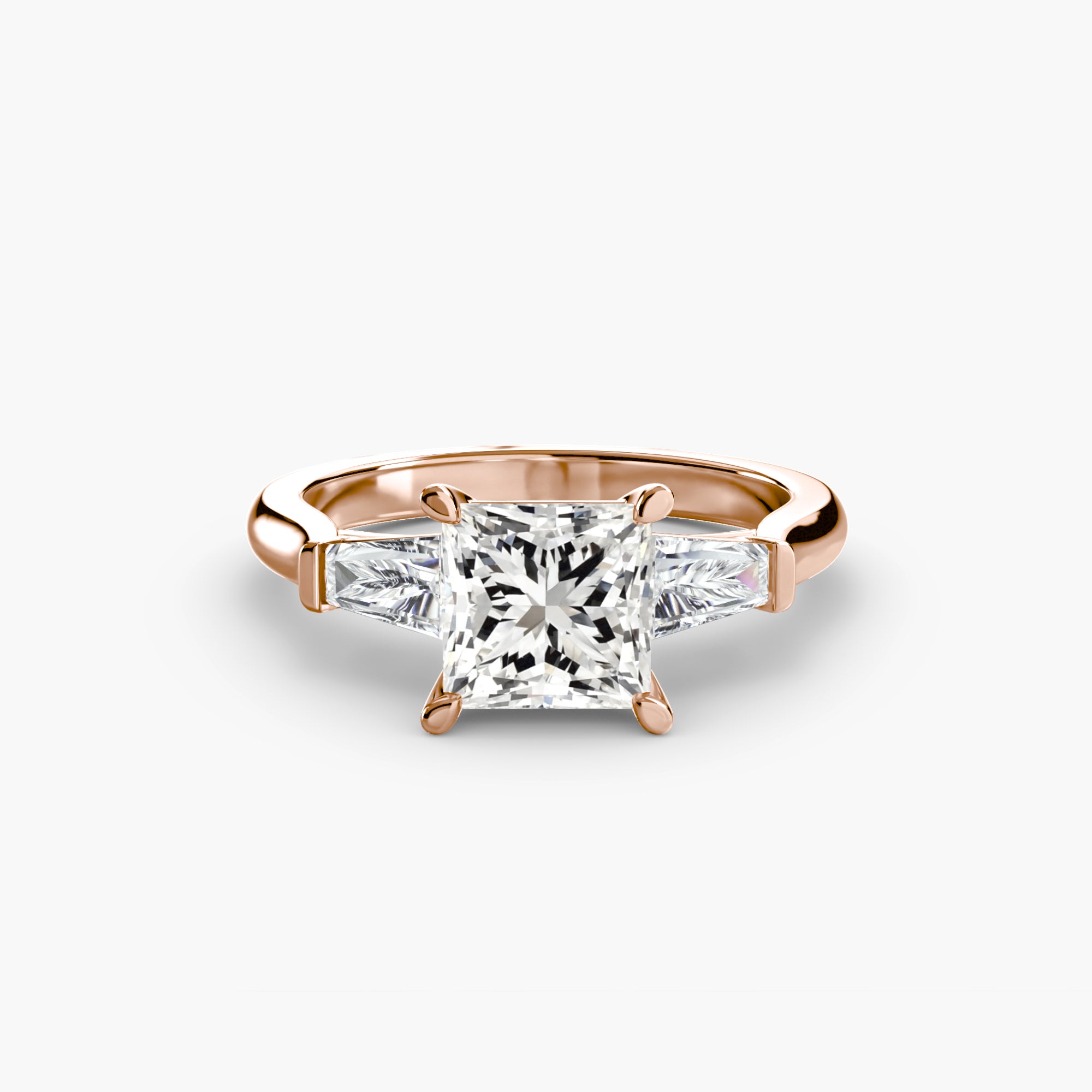 Three-Stone Ring (Baguette Side Stones)-setting-The Diamond Setter