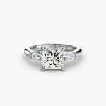 Three-Stone Ring (Baguette Side Stones)-setting-The Diamond Setter