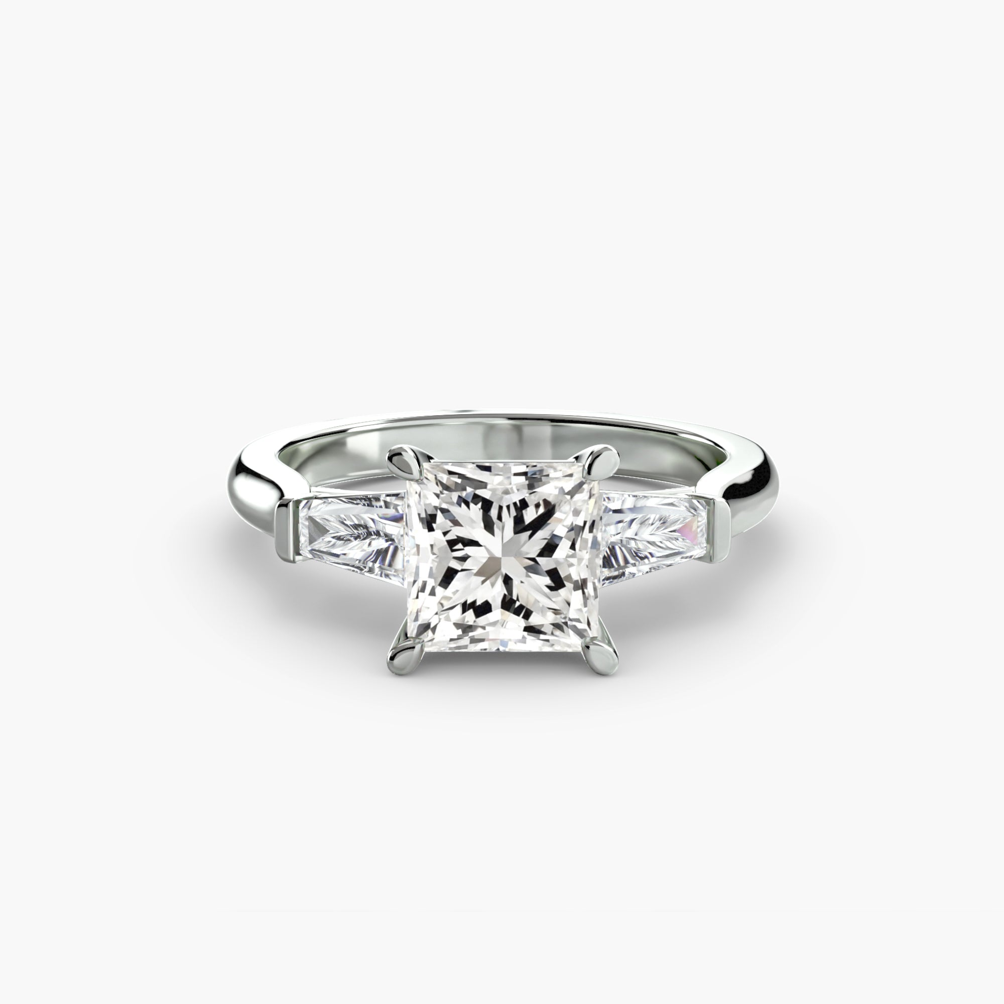 Three-Stone Ring (Baguette Side Stones)-setting-The Diamond Setter