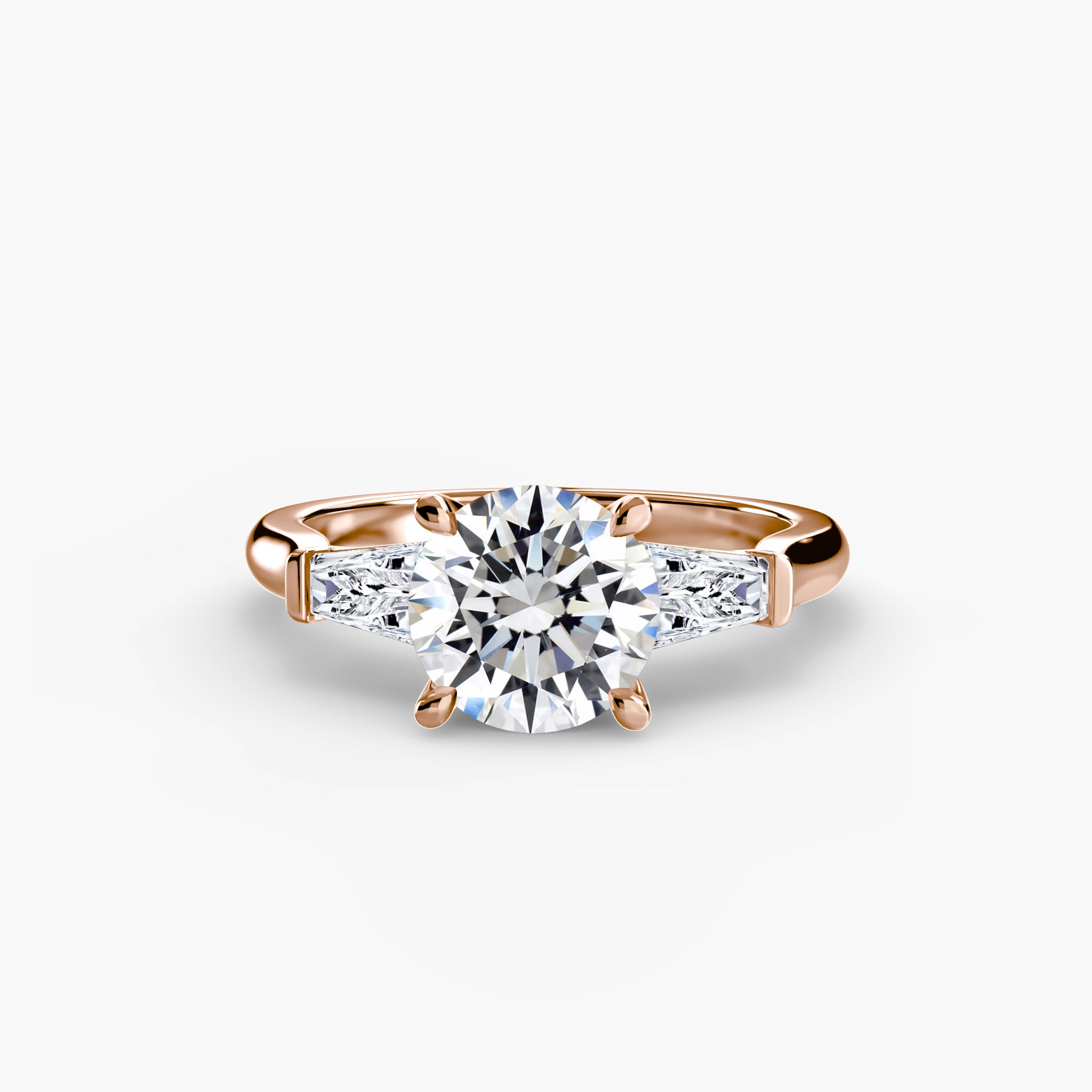 Three-Stone Ring (Baguette Side Stones)-setting-The Diamond Setter