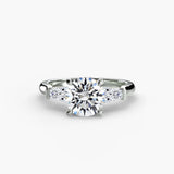 Three-Stone Ring (Baguette Side Stones)-setting-The Diamond Setter