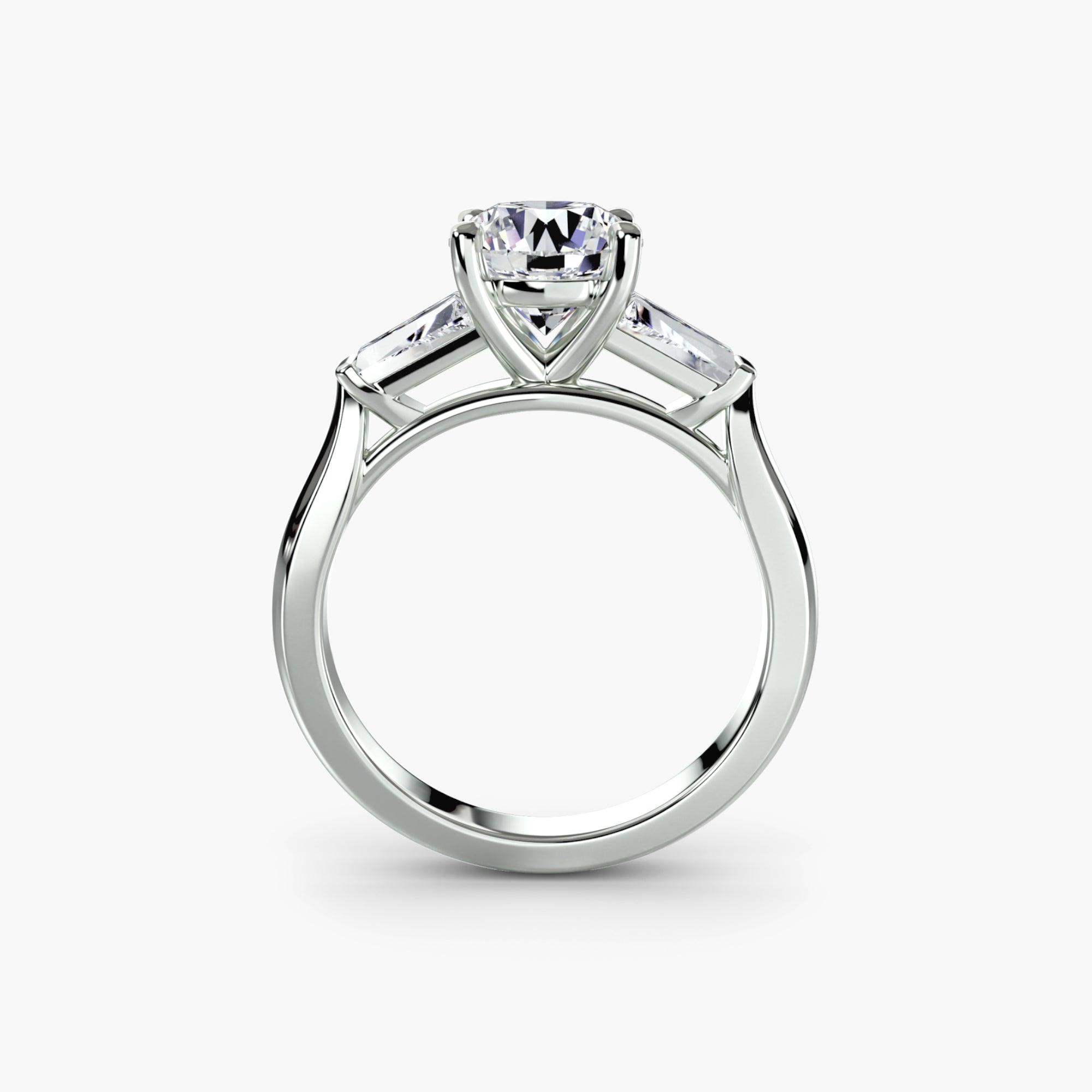 Three-Stone Ring (Baguette Side Stones)-setting-The Diamond Setter