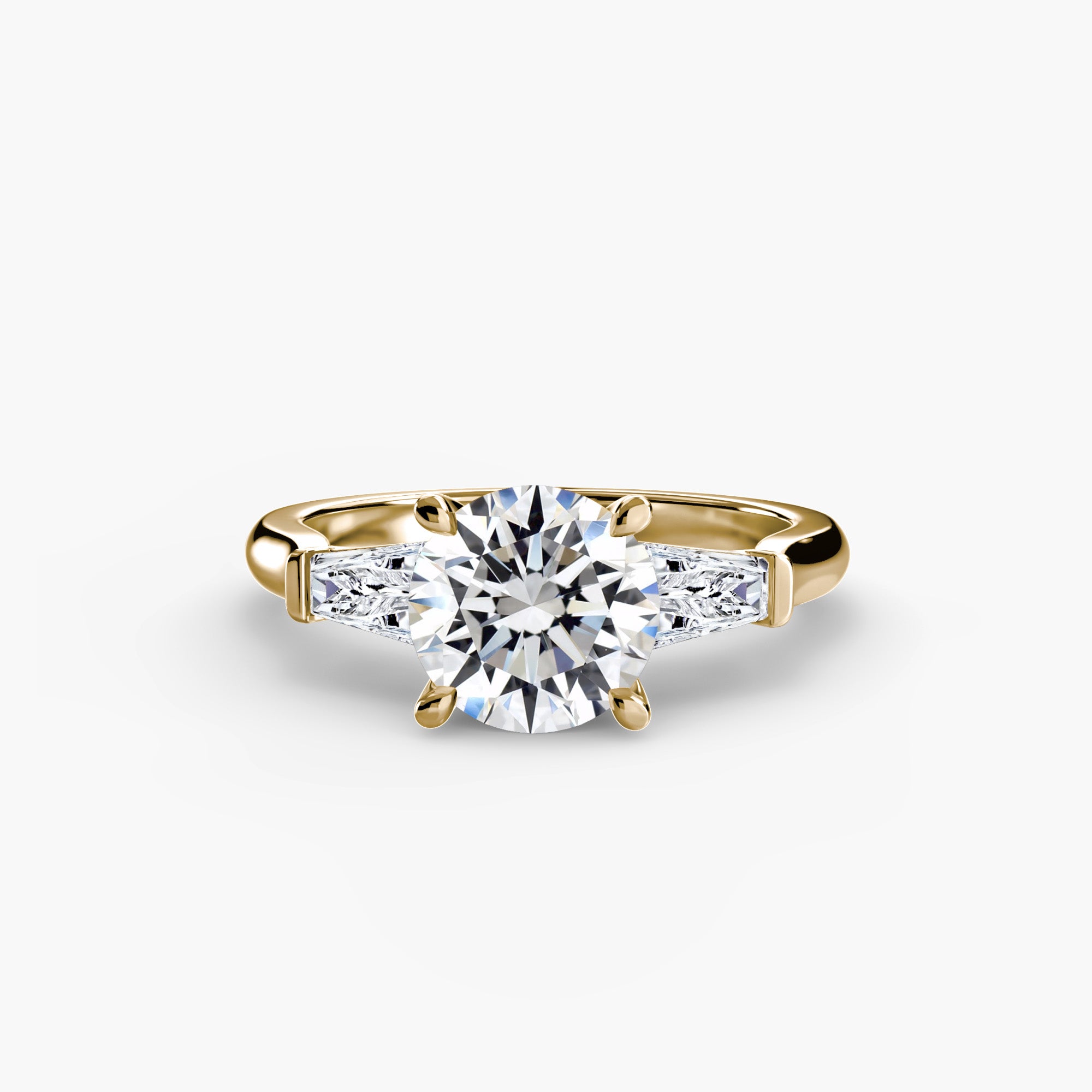 Three-Stone Ring (Baguette Side Stones)-setting-The Diamond Setter