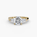 Three-Stone Ring (Baguette Side Stones)-setting-The Diamond Setter