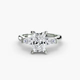 Three-Stone Ring (Baguette Side Stones) 2-setting-The Diamond Setter