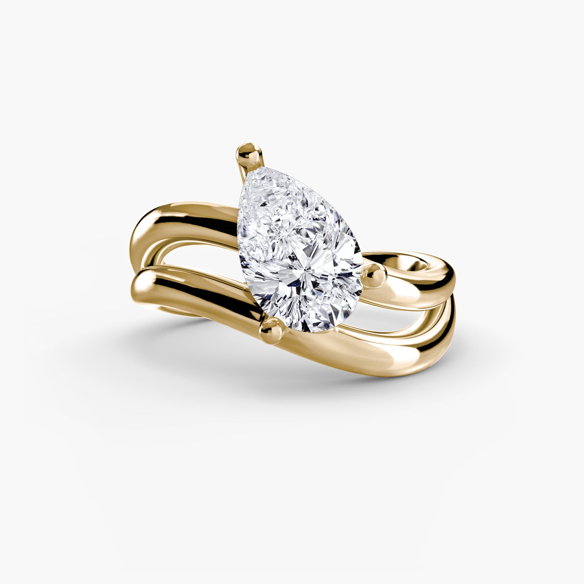 The Wave Ring 3-setting-The Diamond Setter