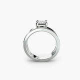 Wide Band Solitaire 2-setting-The Diamond Setter