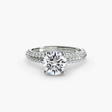 Solitaire with Pavé-setting-The Diamond Setter