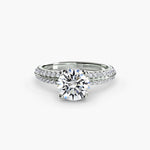 Solitaire with Pavé-setting-The Diamond Setter