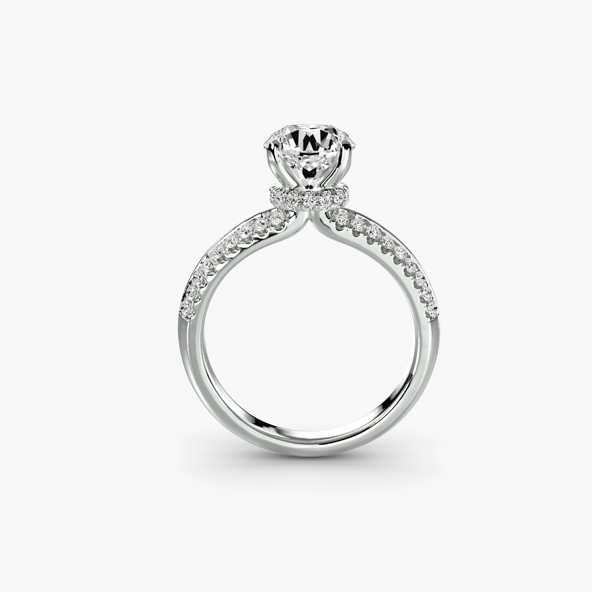 Solitaire with Pavé-setting-The Diamond Setter