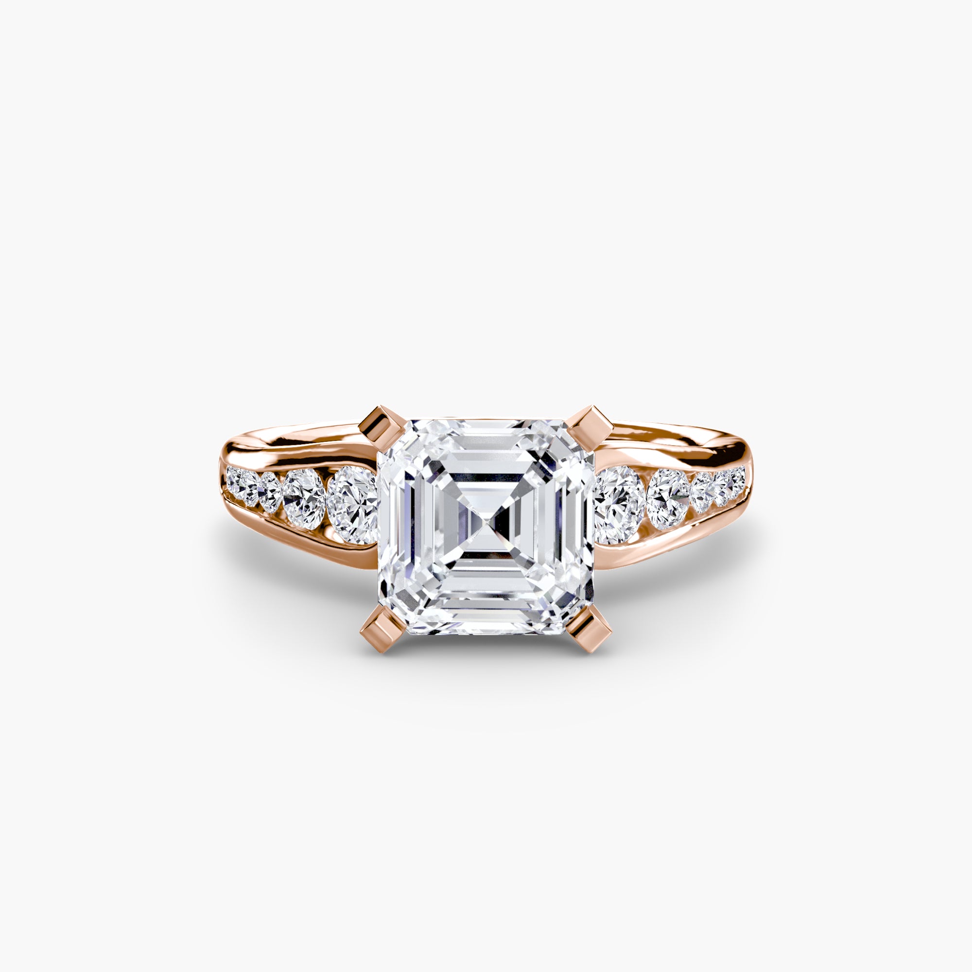 Solitaire with Pavé 2-setting-The Diamond Setter