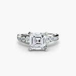 Solitaire with Pavé 2-setting-The Diamond Setter