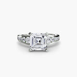 Solitaire with Pavé 2-setting-The Diamond Setter