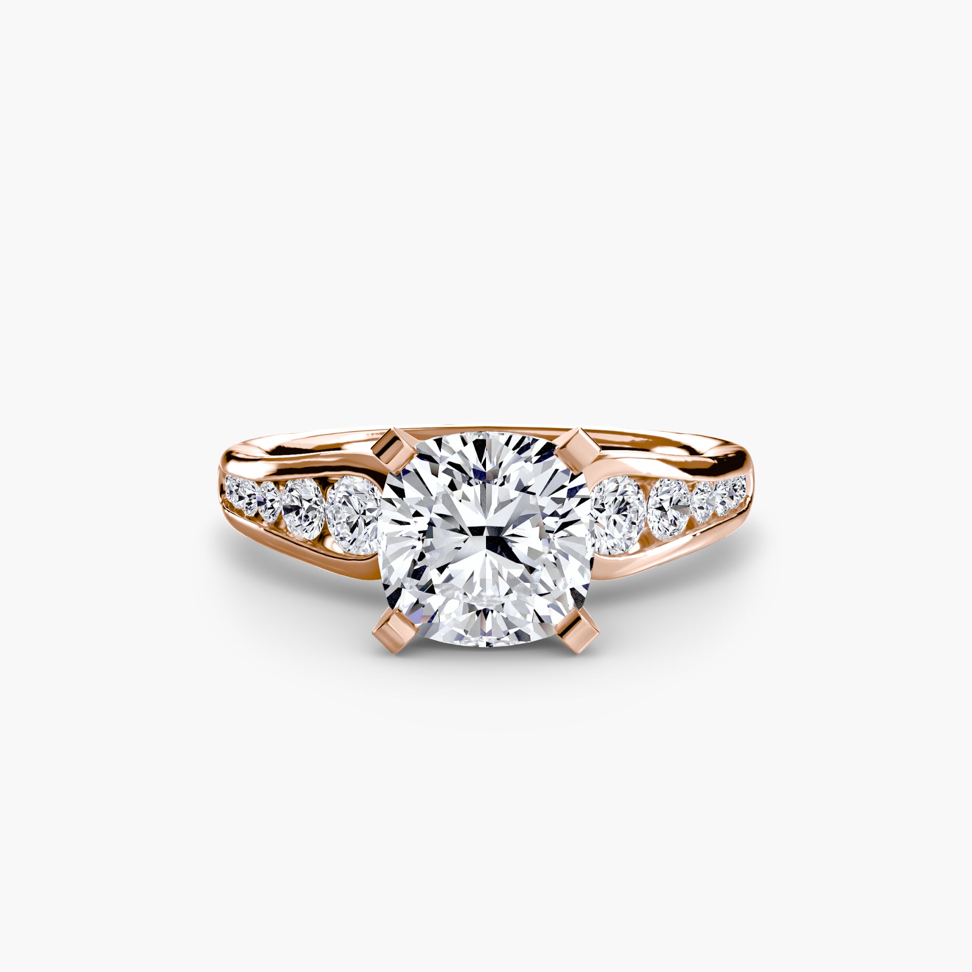 Solitaire with Pavé 2-setting-The Diamond Setter