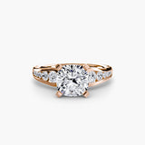 Solitaire with Pavé 2-setting-The Diamond Setter