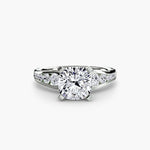 Solitaire with Pavé 2-setting-The Diamond Setter