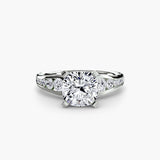 Solitaire with Pavé 2-setting-The Diamond Setter