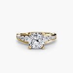 Solitaire with Pavé 2-setting-The Diamond Setter
