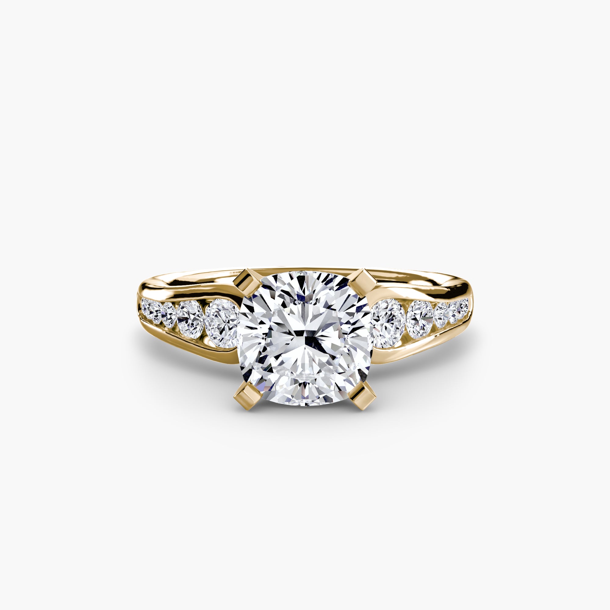 Solitaire with Pavé 2-setting-The Diamond Setter
