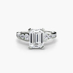 Solitaire with Pavé 2-setting-The Diamond Setter