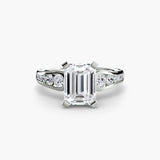 Solitaire with Pavé 2-setting-The Diamond Setter