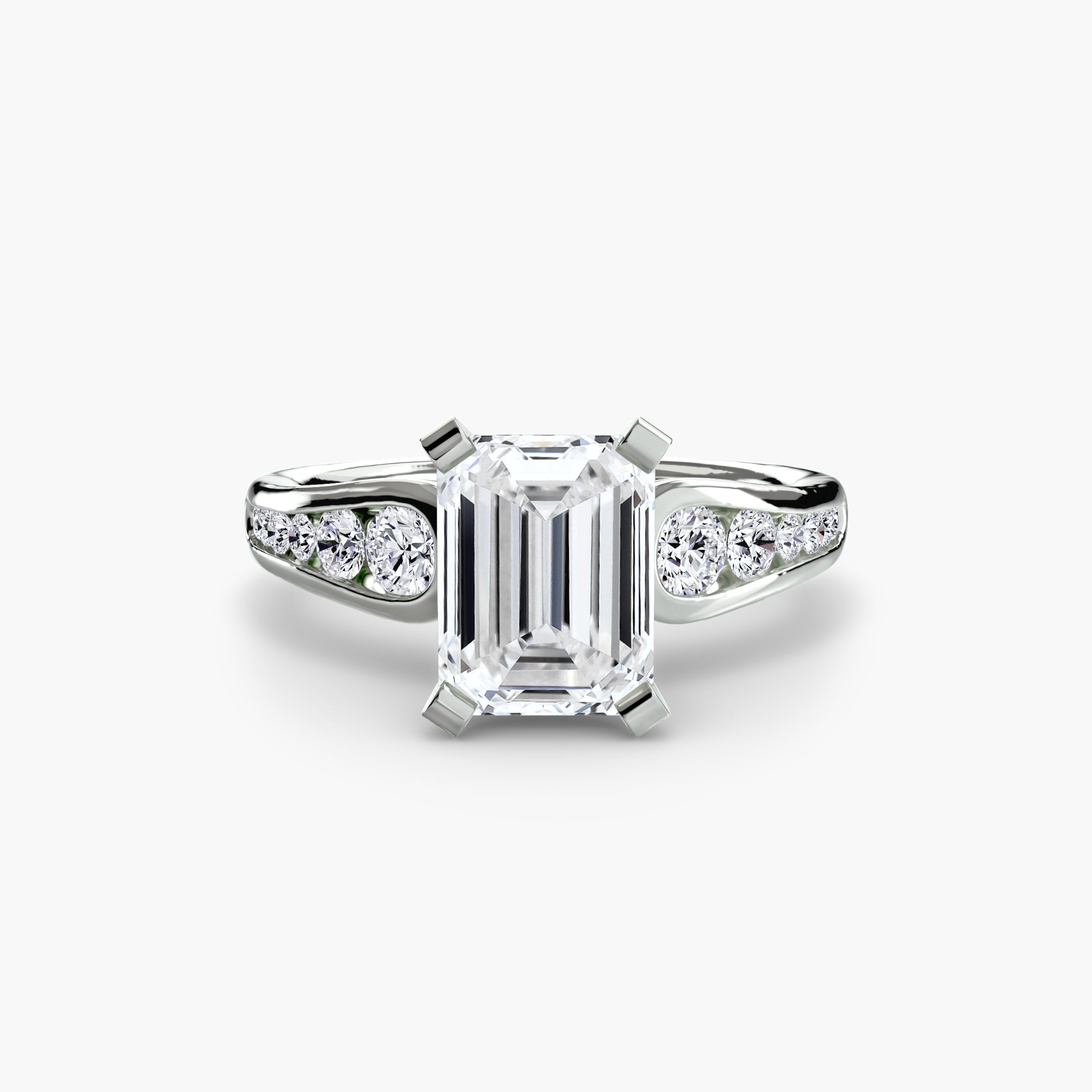 Solitaire with Pavé 2-setting-The Diamond Setter