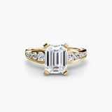 Solitaire with Pavé 2-setting-The Diamond Setter